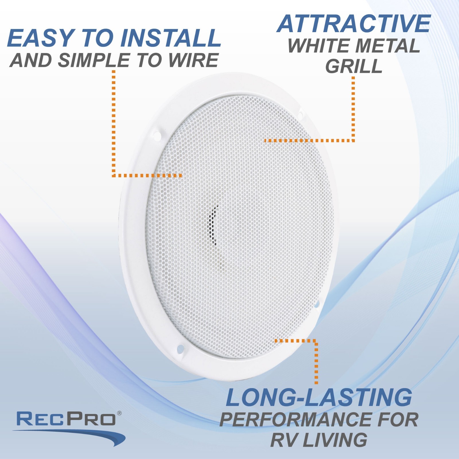 IRV Technology IRV2.5WS 5.5″ RV Speaker | 4 Ohms 50W | Frequency Range: 145-10kz