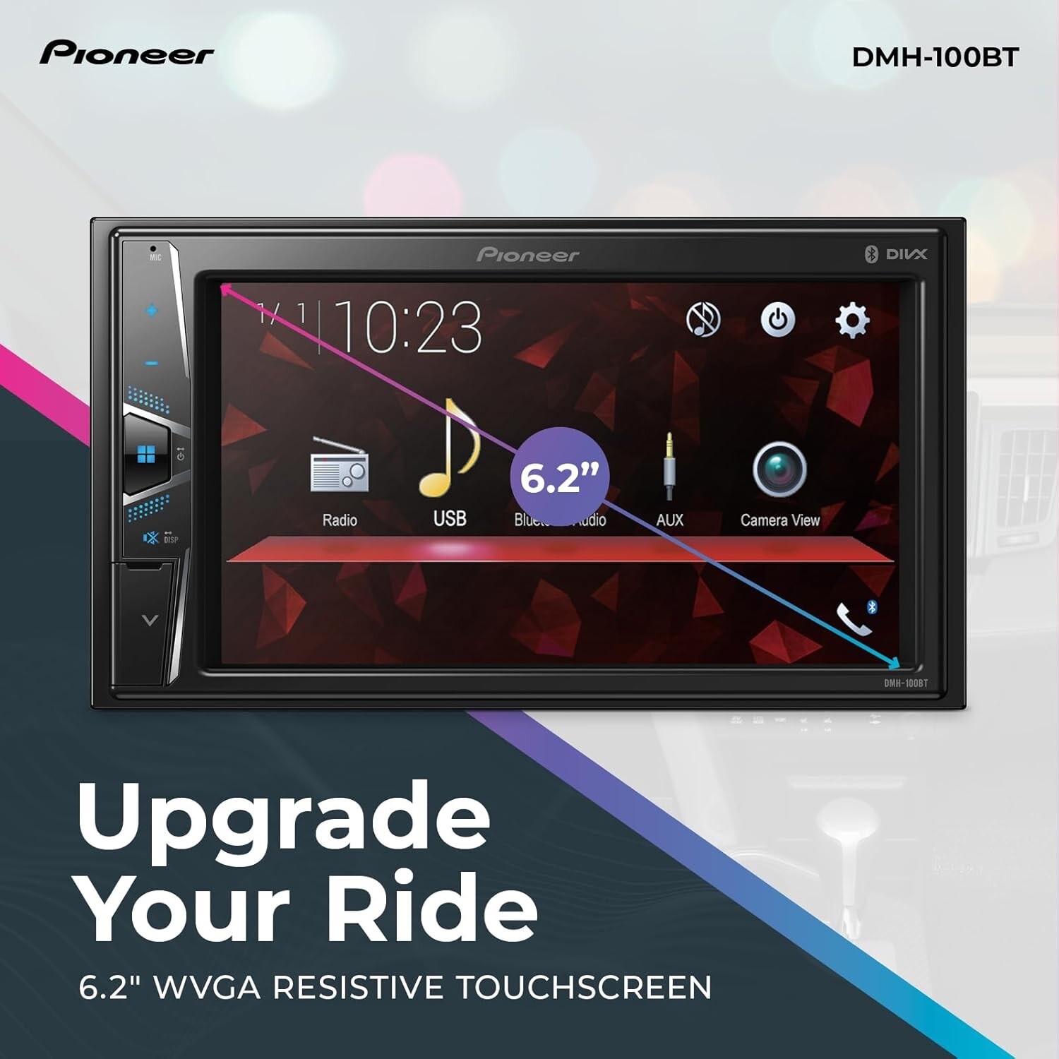 Pioneer DMH-100BT Bluetooth Media Player Android iPhone USB, BRAND NEW, SEALED
