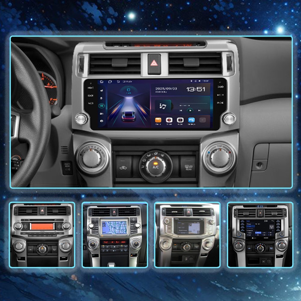 Android Head Unit for Toyota 4Runner, 4GB RAM 64GB ROM, 4G LTE, 1080p AHD Camera