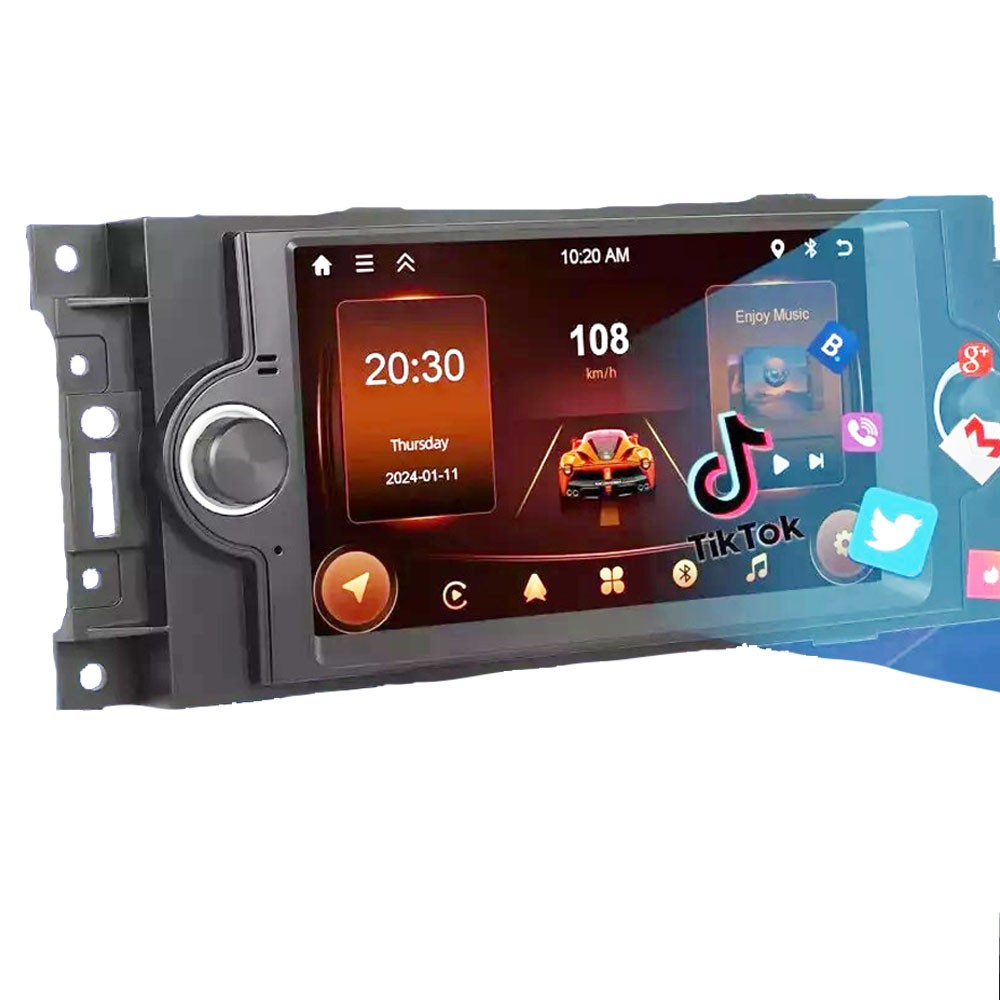 6.5″ Carplay Car Radio Stereo AHD GPS Navigation Screen For Dodge Jeep Chrysler