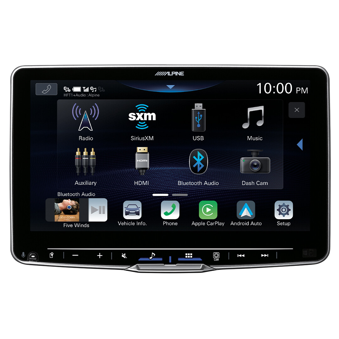 Alpine iLX-F511, Halo 11″ Floating Hi-Res Screen Multimedia Receiver w/ Wireless