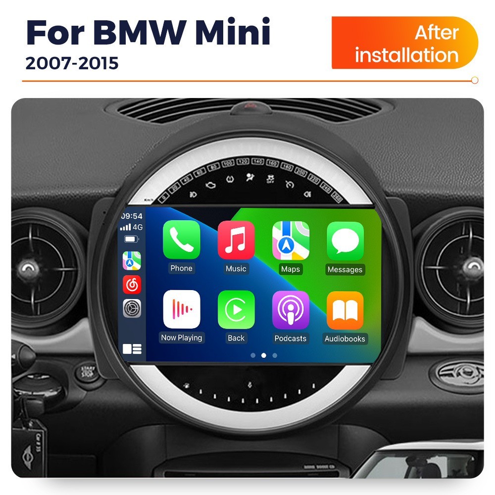 4+64GB Android 13 Stereo Screen for BMW Mini Cooper 2007-2015 R60 R56 Carplay