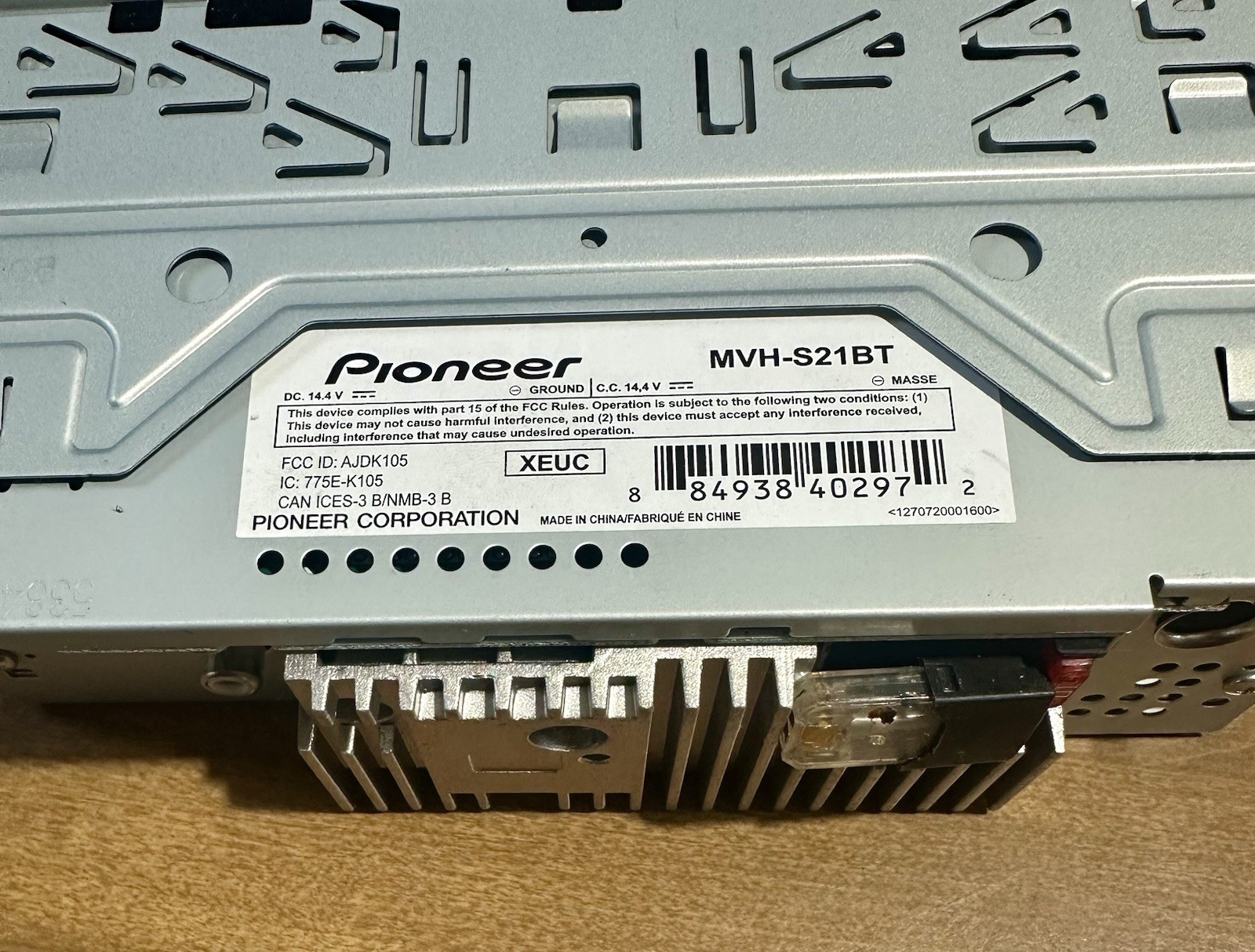 Pioneer MVH-S21BT Digital Media Receiver Bluetooth New Open Box No Manual