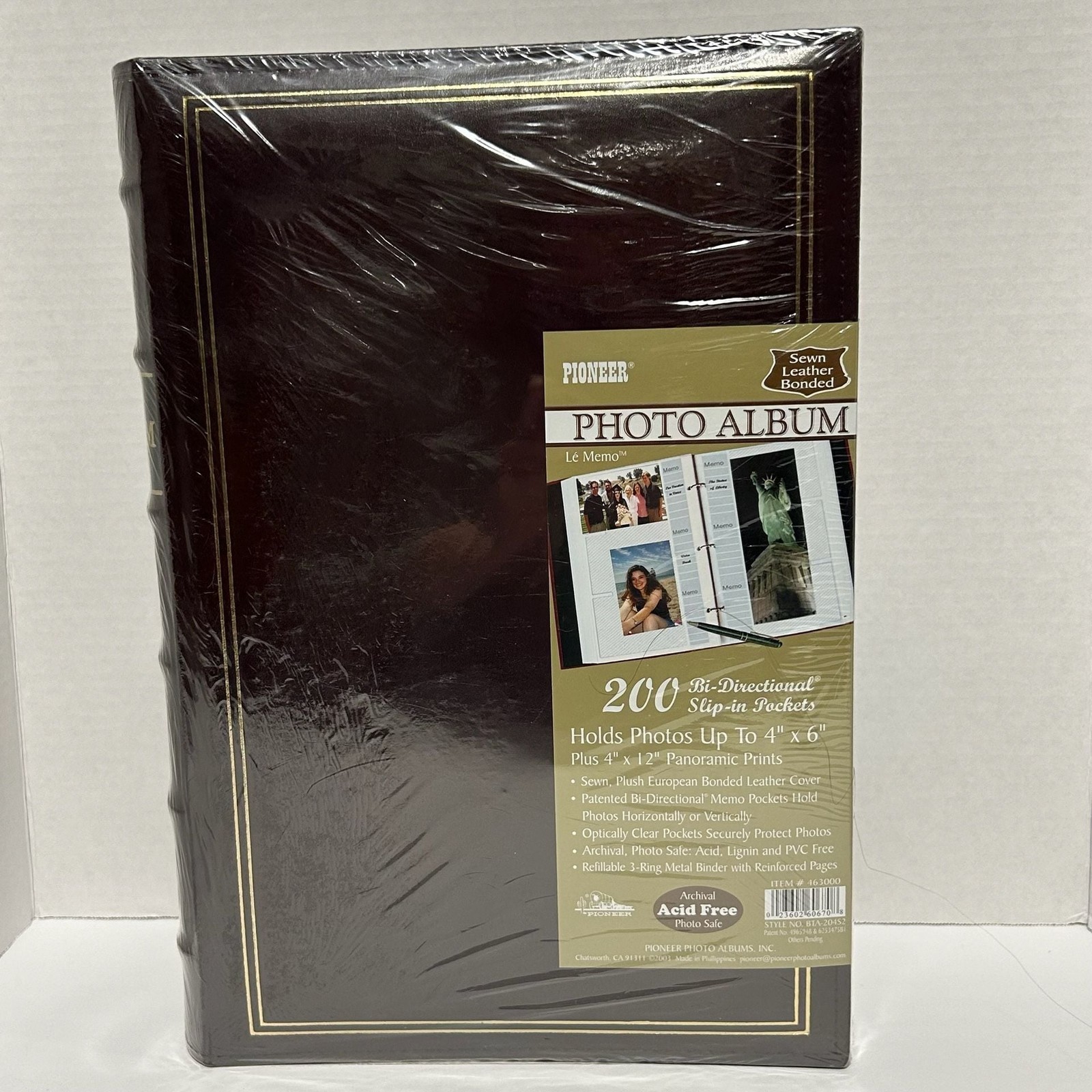 Pioneer Le Memo Bonded Leather Photo Album 2-Pack Holds 400 4×6 Photos