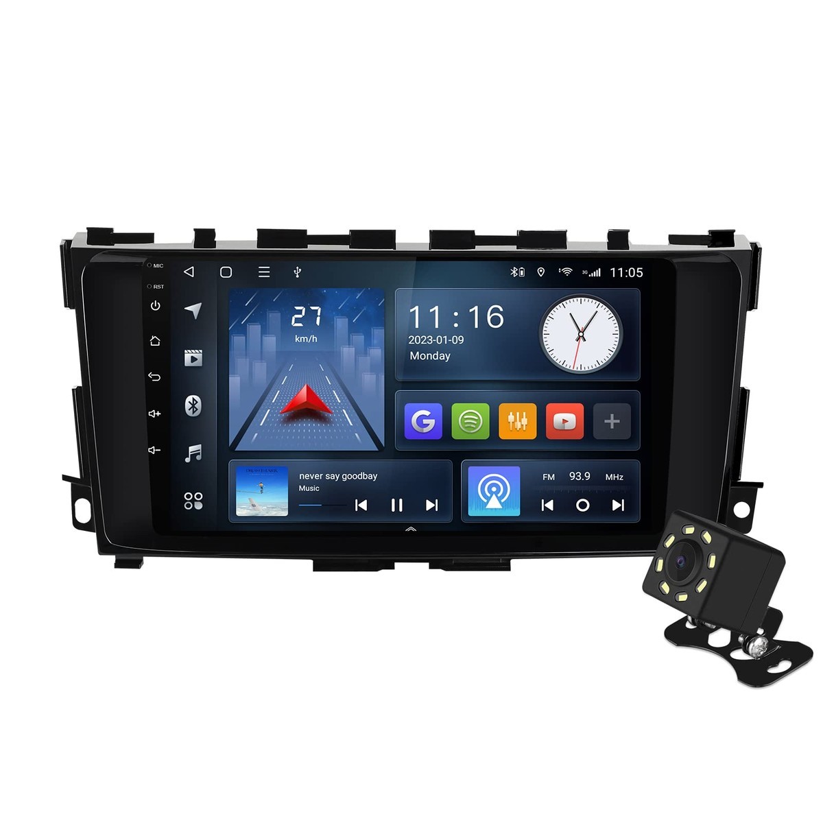 Aumume 9 Inches 10 Double Din Car Stereo For Nissan Altima 2014-2018 Ips