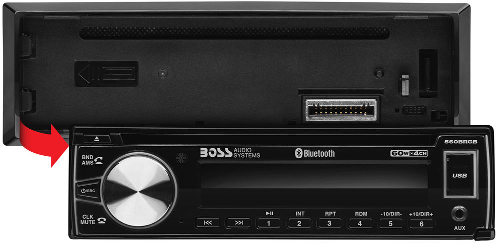 Boss ELITE 560BRGB Single DIN CD Receiver with Bluetooth