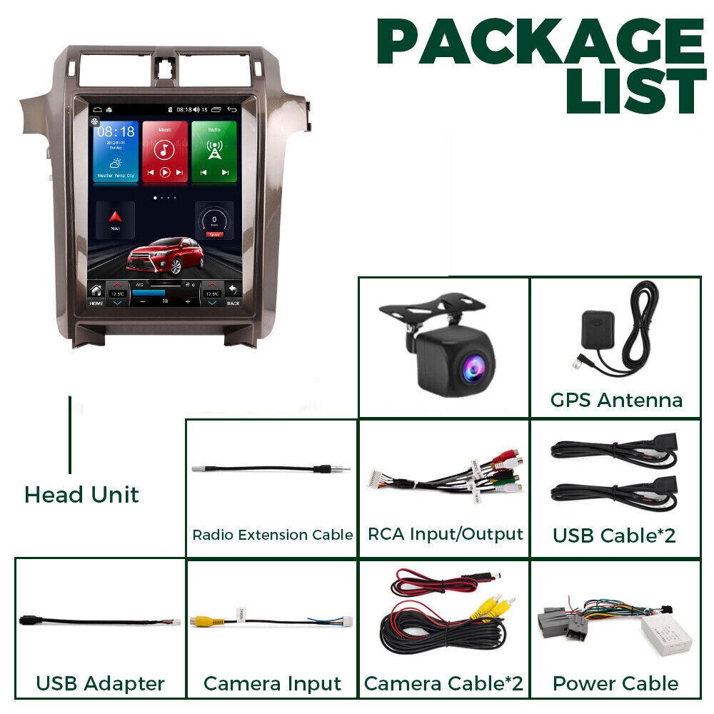 15″ Vertical Screen Tesla Style For Lexus Gx Gx400 Gx460 2010-19 Car Radio Stere