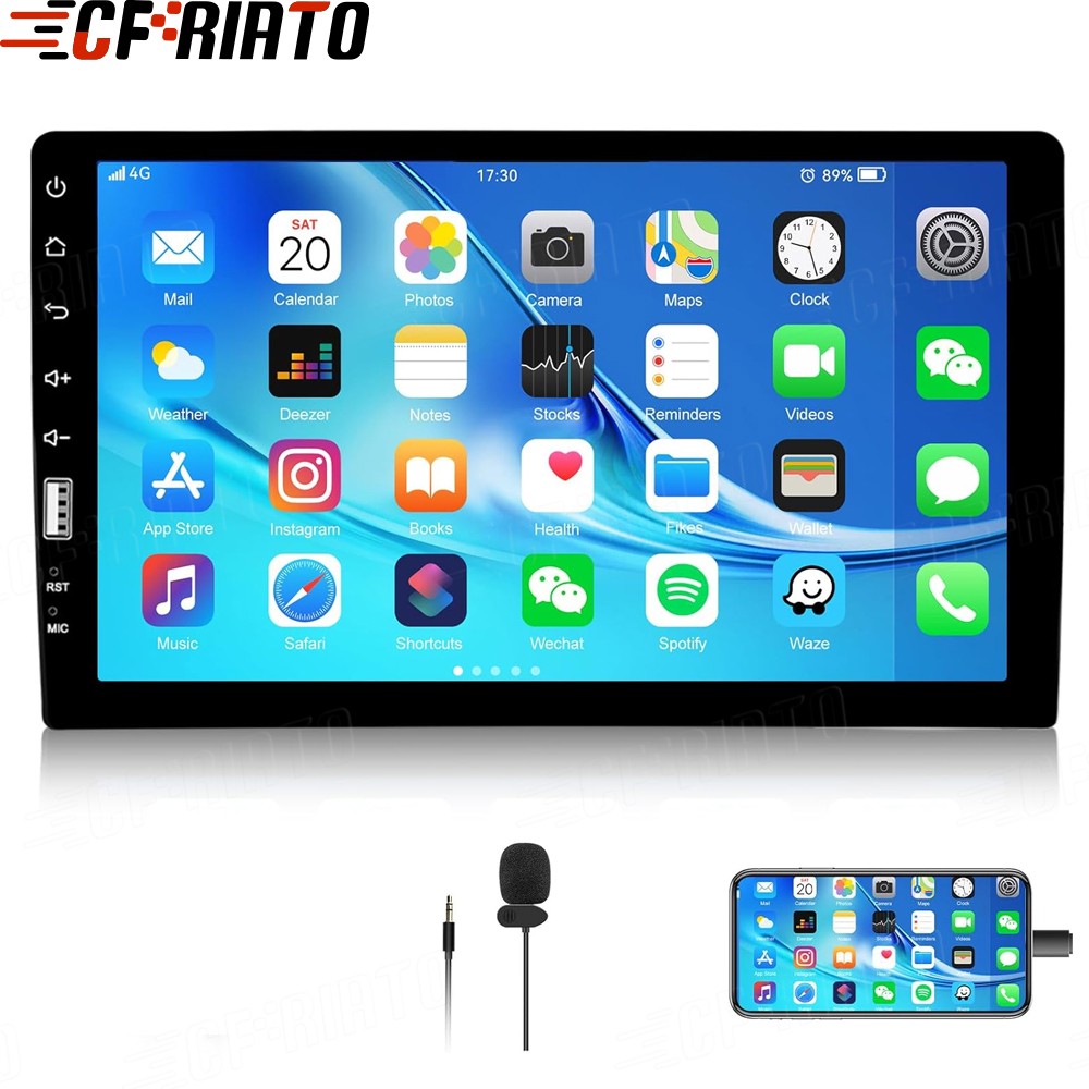 9” Single 1 Din Car Radio Stereo MP5 Bluetooth TouchScreen Player Mirror Link