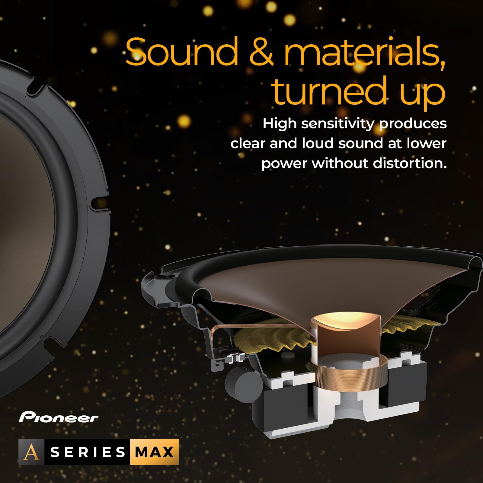 A-Series MAX TS-A683FH 6” x 8 2-Way Speakers (Pair) – 370W Max, Balanced Sound +