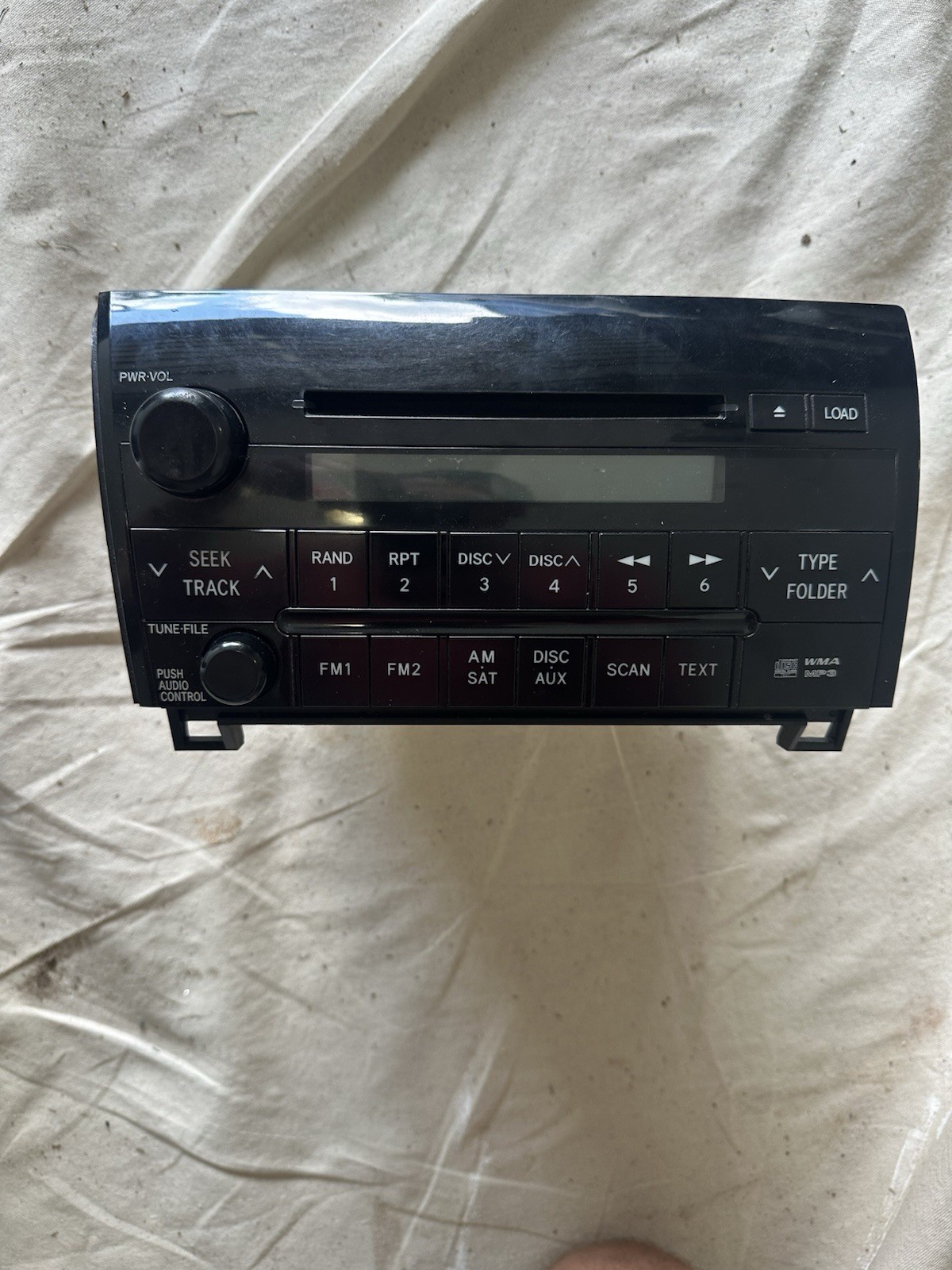 Toyota OEM 2 DIN AM/FM Satellite Ready MP3 CD Radio Head Unit 86120-0C181