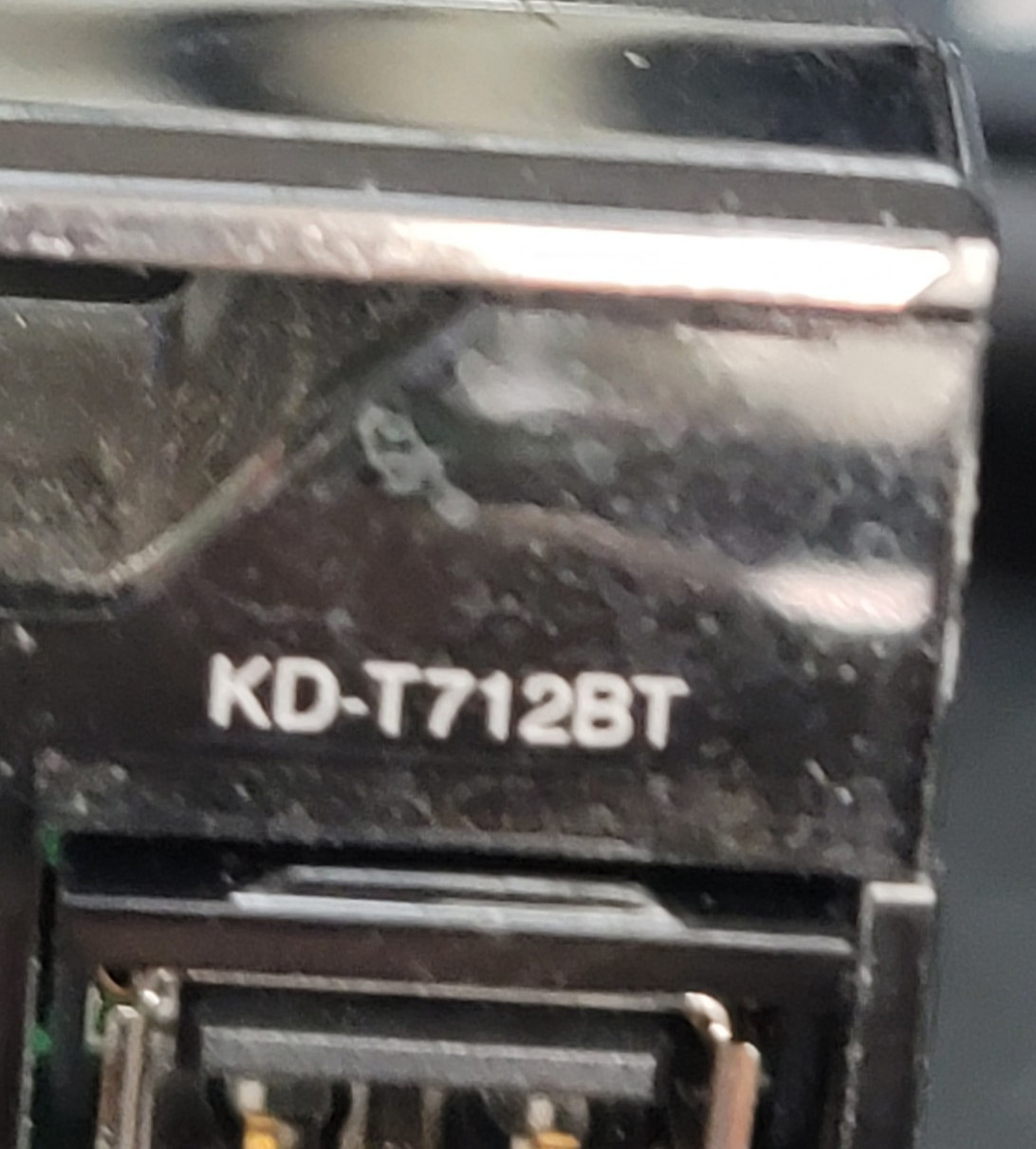JVC KD-T712BT CD Receiver with Bluetooth / USB / Spotify / FACEPLATE ONLY