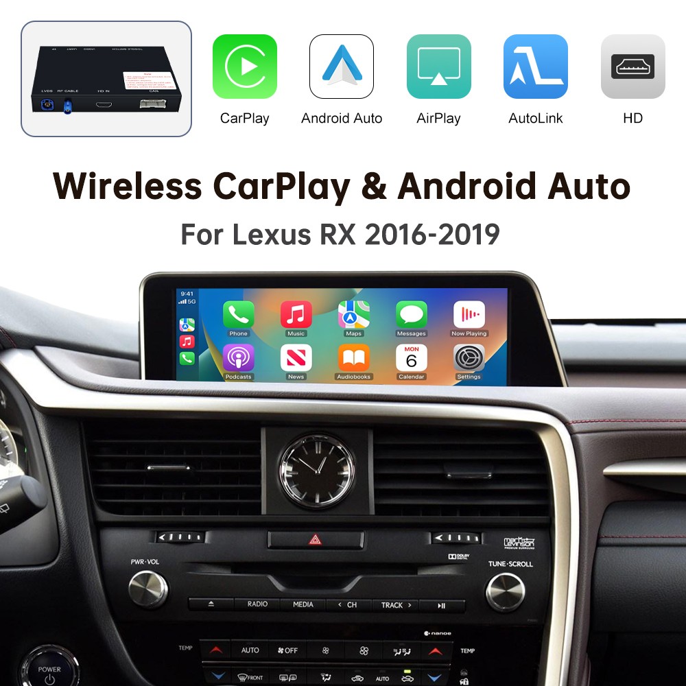 Wireless Carplay Android Auto Module For Lexus RX 2016-2019 Mirror Link AirPlay