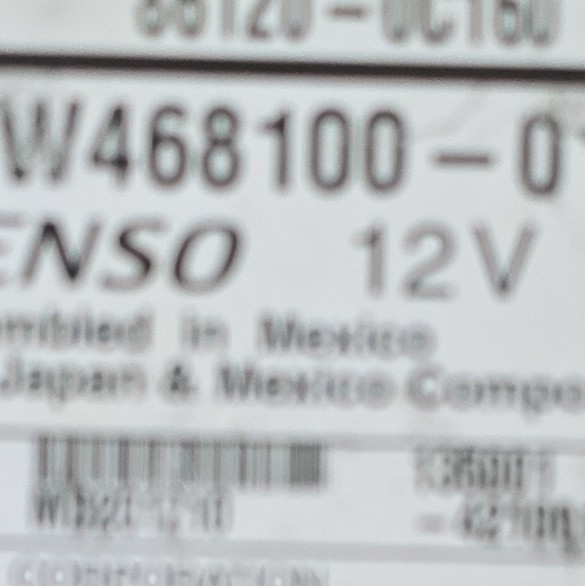 Denso Voice Navigation 2 DIN 12V In-Dash Navigation Unit MPN DW 468100-0170