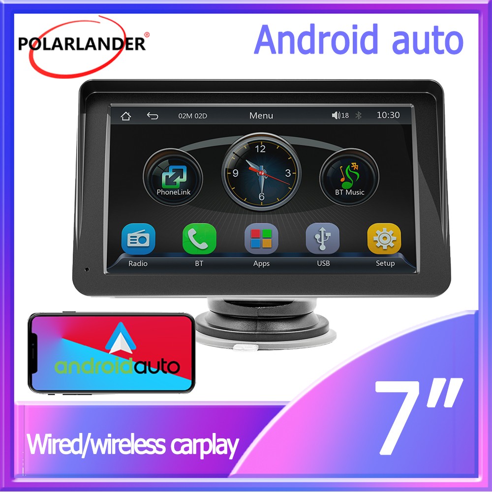 7″ HD Wireless Carplay Touchscreen 2Din Car MP5 Android Auto Bluetooth 5.0