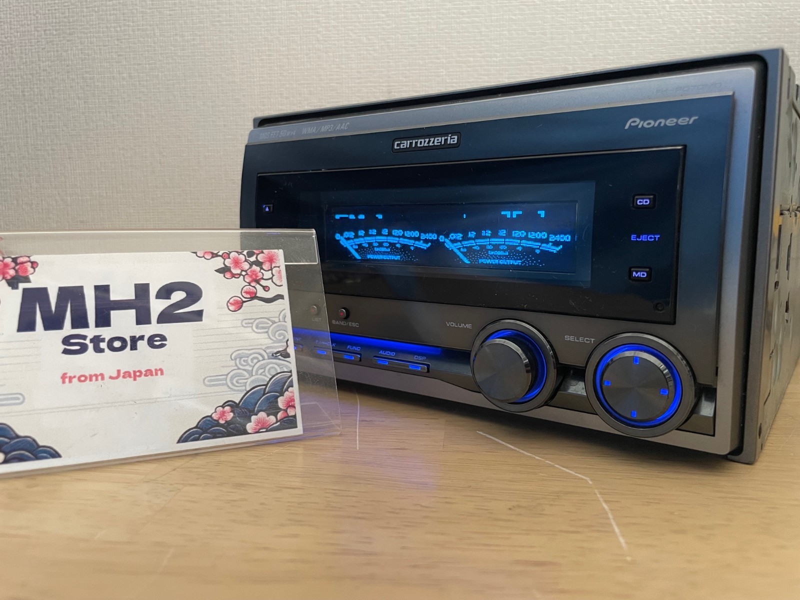 Pioneer Carrozzeria FH-P070MD 2DIN Car Audio CD MD AUX Player With Bluetooth