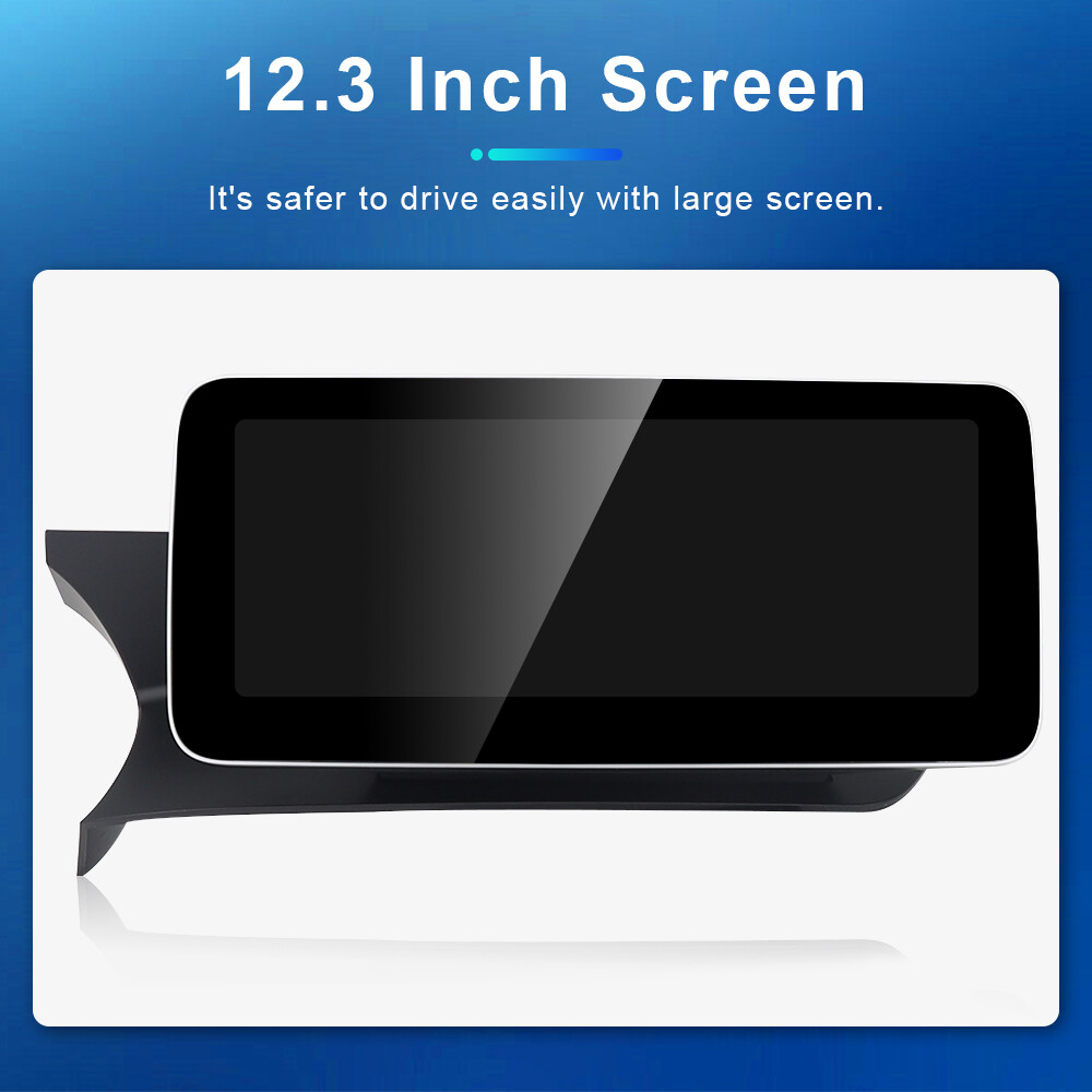 12.3” Android Car GPS Dash Navi Carplay 4G+64G For Mercedes Benz C W204 2011-14