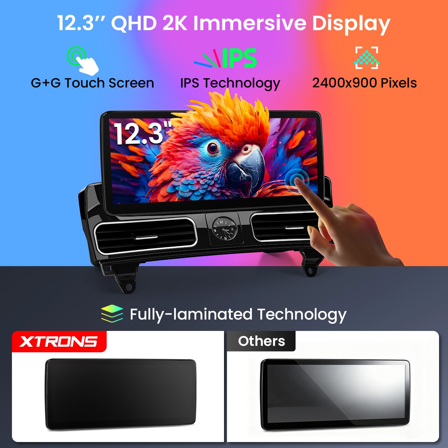 12.3″ Android 14 GPS Navigation for Mercedes ML W166 GL X166 8GB 128GB 2K Screen