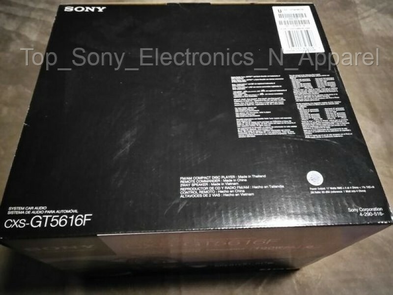 Sony CXS-GT5616F CD Player In Dash Receiver and Speakers Bundle