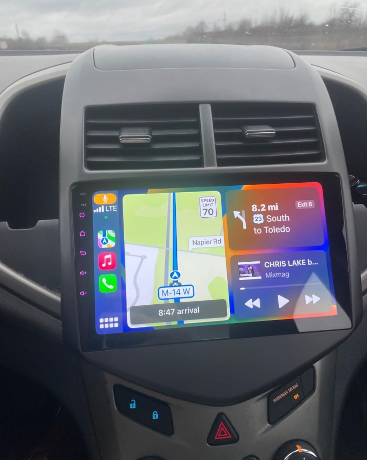 Android 12 Car Stereo Radio GPS NAVI For 2012-2016 Chevrolet Sonic Aveo + Camera