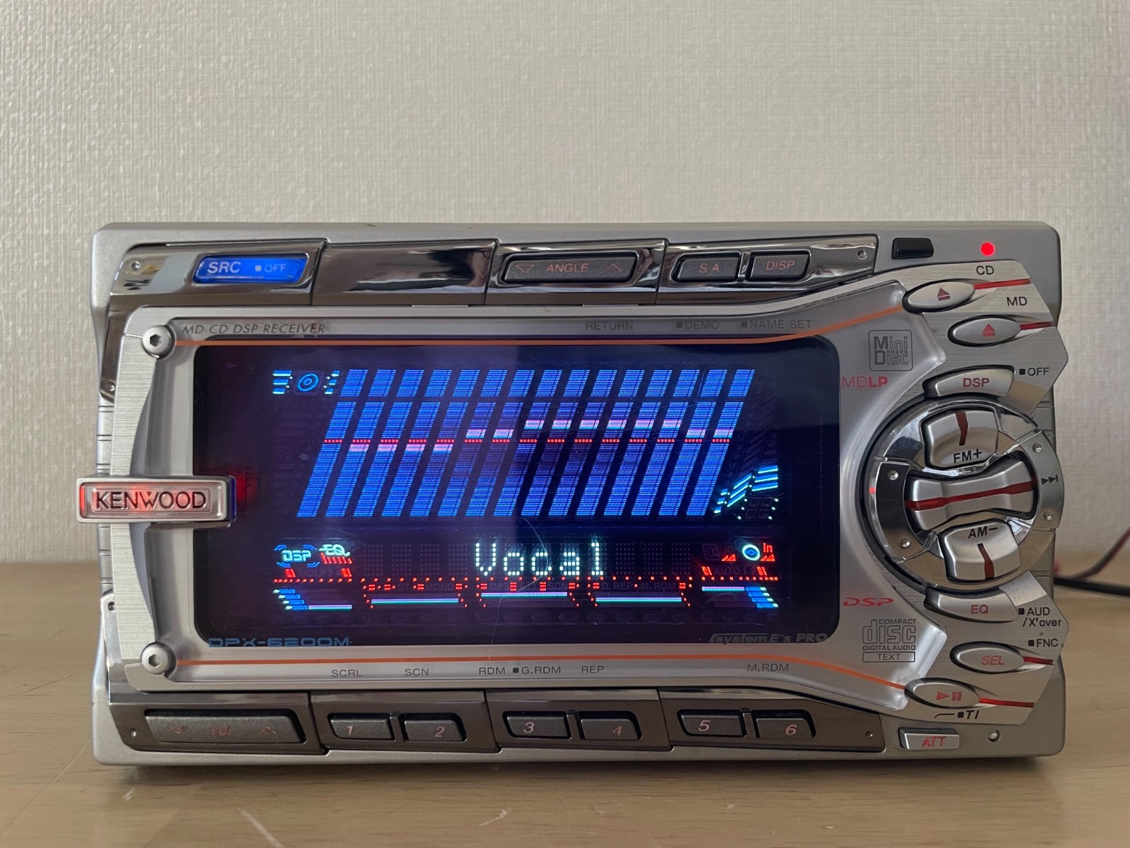 Kenwood DPX-6200M 2DIN Car Audio CD MD Player Added Bluetooth Tested Working