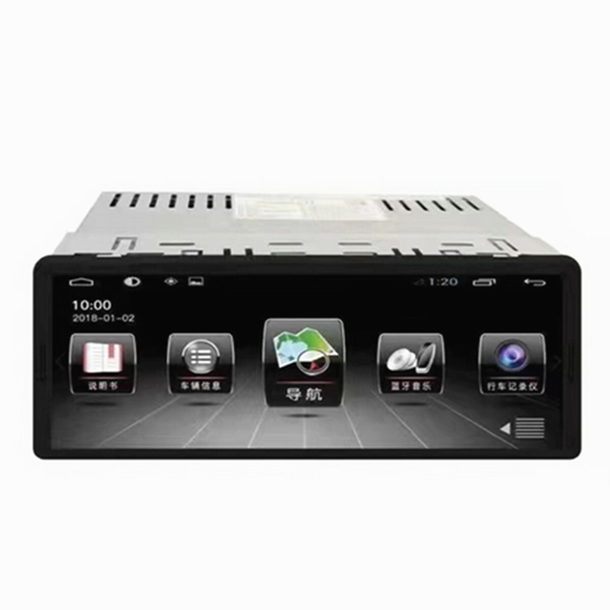 Single 1 Din 6.9in Car Stereo Radio MP5 Video Player Bluetooth Touch Screen GPS