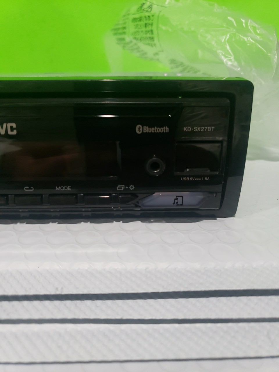 JVC KDSX27BT Car Stereo with Bluetooth 100W Digital Media Receiver 1.5A Open Box