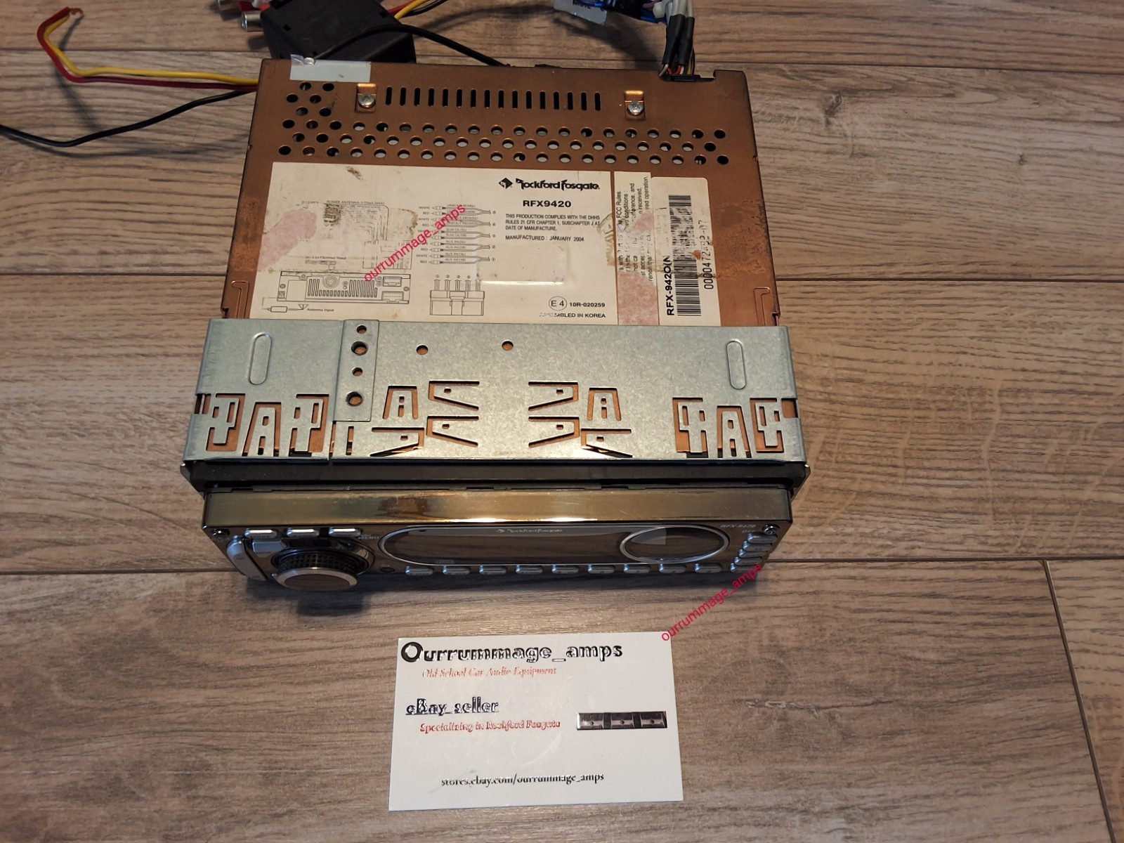 Rockford Fosgate RFX-9420 Car Audio CD PLAYER OLD SCHOOL RARE
