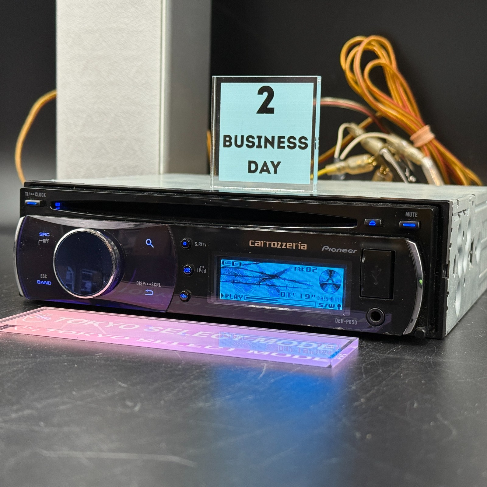 Pioneer Carrozzeria DEH-P650 1Din Car CD Player AUX USB Tested Working In Stock