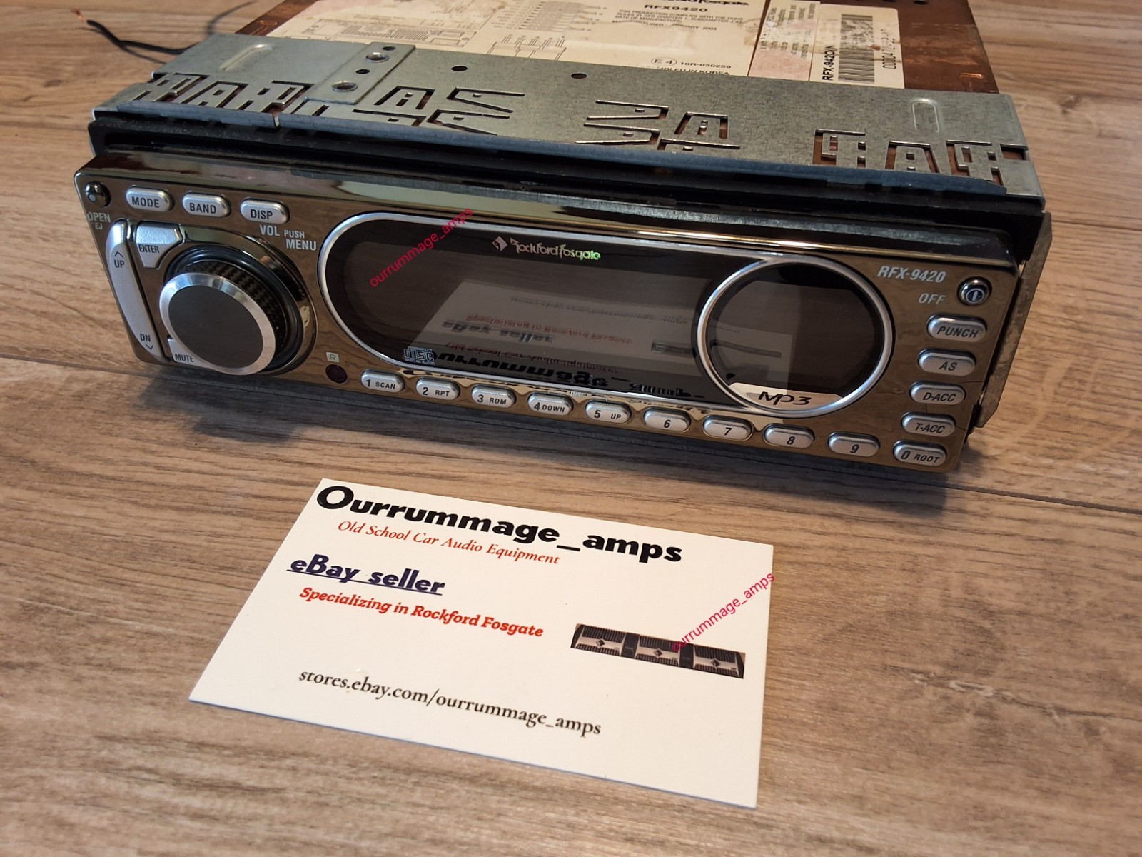 Rockford Fosgate RFX-9420 Car Audio CD PLAYER OLD SCHOOL RARE