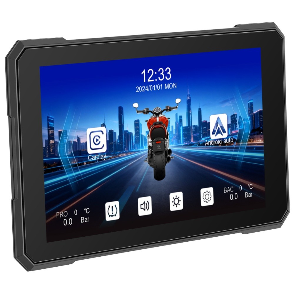 5″ Motorcycle Carplay Navigation Wireless CarPlay Android Auto IP67 Touch Screen