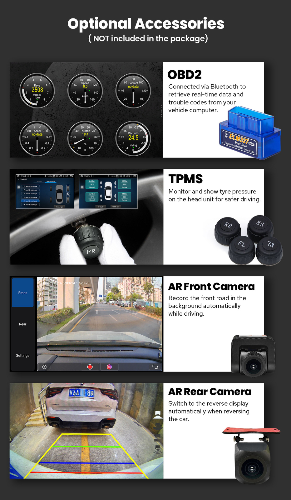 For 2017-2021 Honda CR-V LX EX Touring 10.1″ Android 12 Car Radio GPS Navi 8Core