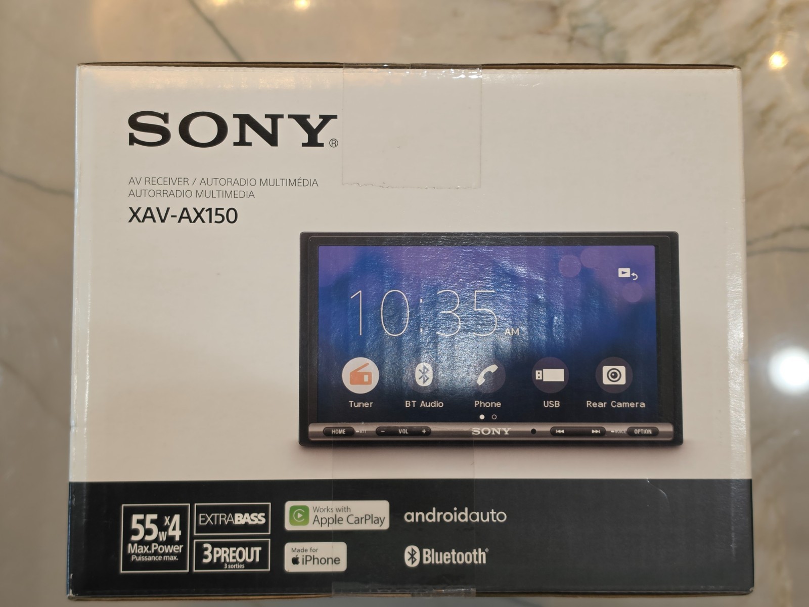 Sony XAV-AX150 Apple CarPlay/Android Auto 7″ Touchscreen-Double-DIN In-Dash Unit