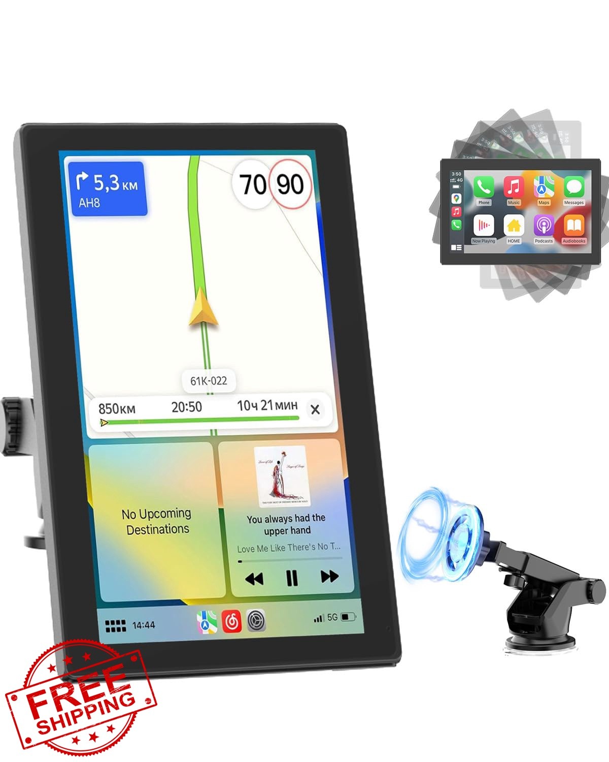 Spedal CL798 7″ CarPlay Android Auto Portable Touchscreen