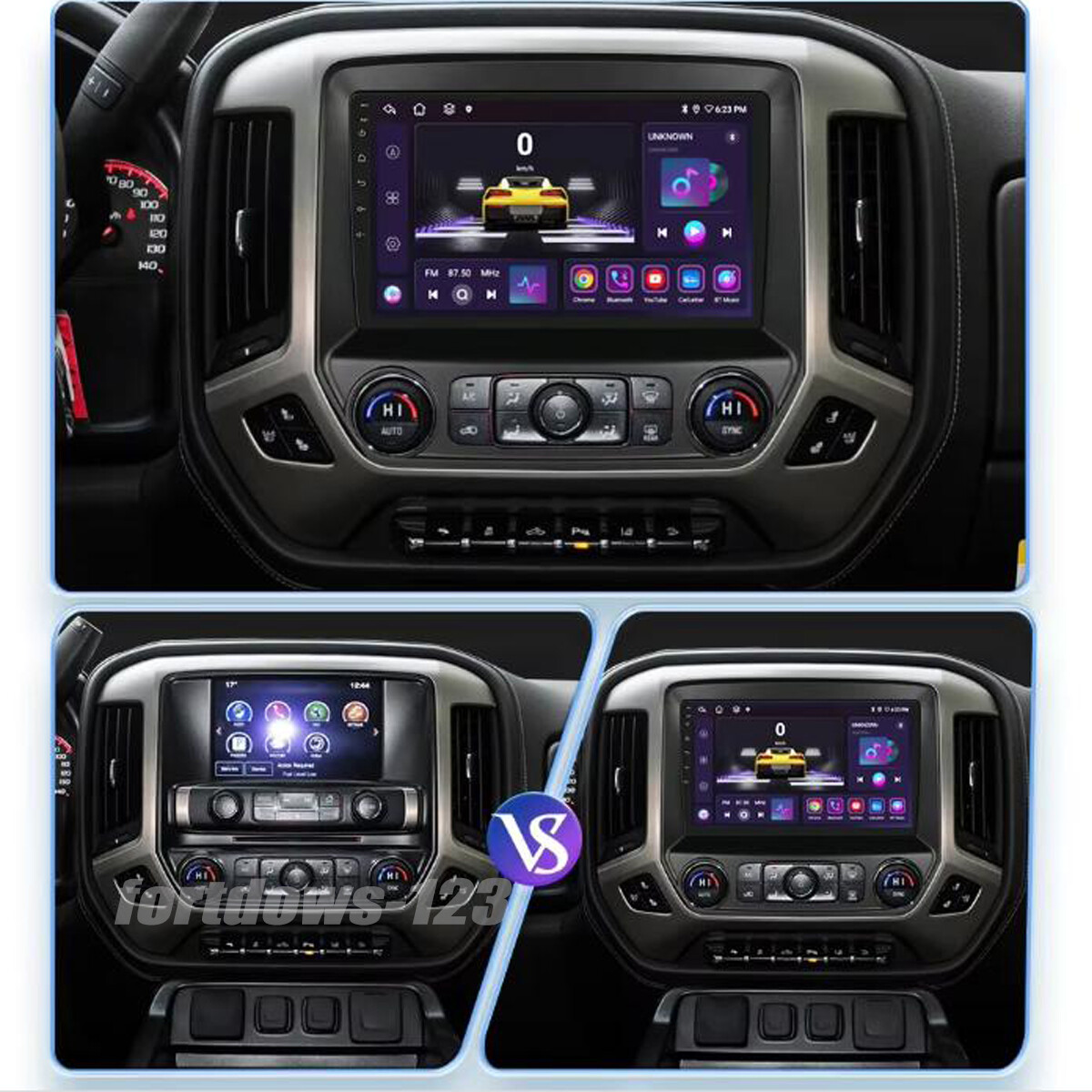 Stereo Radio Mirroring with Camera For 2014-2018 Chevrolet Silverado GMC Sierra