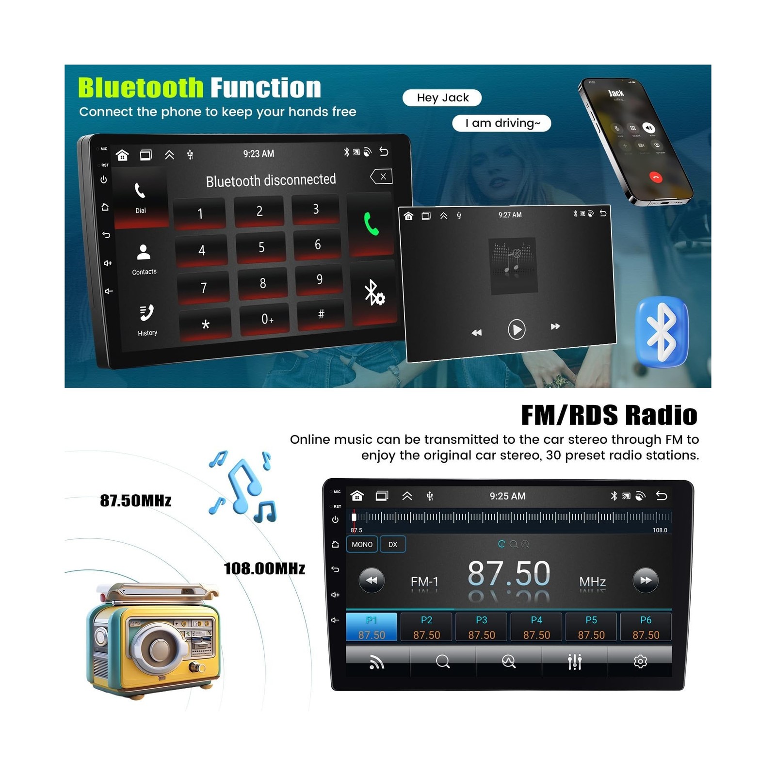 [6+128G] 8-Core Android 15 Car Radio Stereo for Mitsubishi Outlander 2008-201…