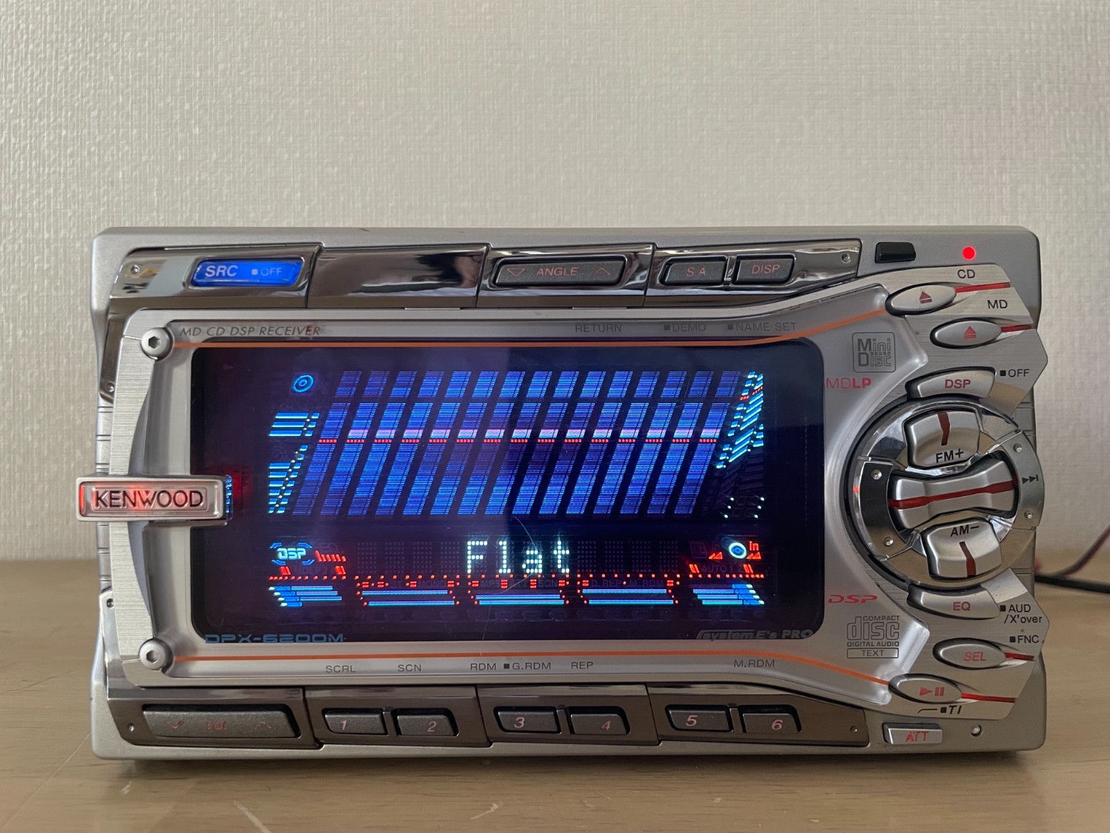 Kenwood DPX-6200M 2DIN Car Audio CD MD Player Added Bluetooth Tested Working