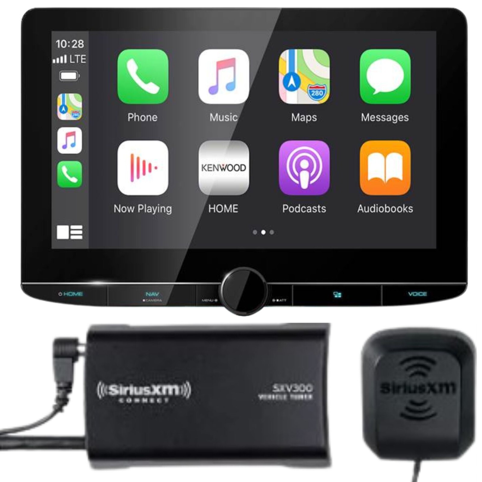 Kenwood DNR1007XR Digital Receiver w/Nav and License Plate Backup Camera