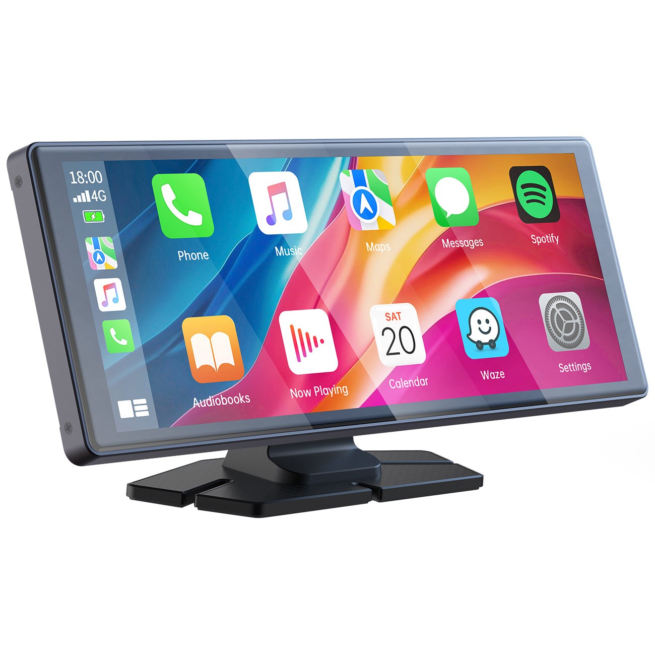Lamtto 10.26″ Portable Wireless Apple CarPlay/Android Auto HD Touch Screen FM BT