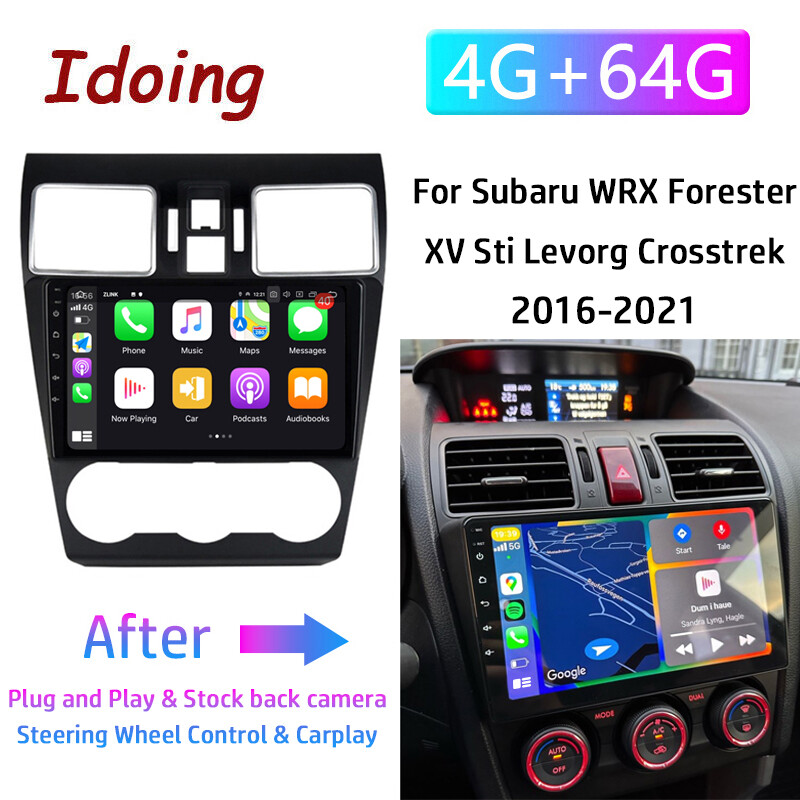 Idoing Car Stereo Radio GPS Carplay Android 12 For Subaru Forester WRX 2016-2021