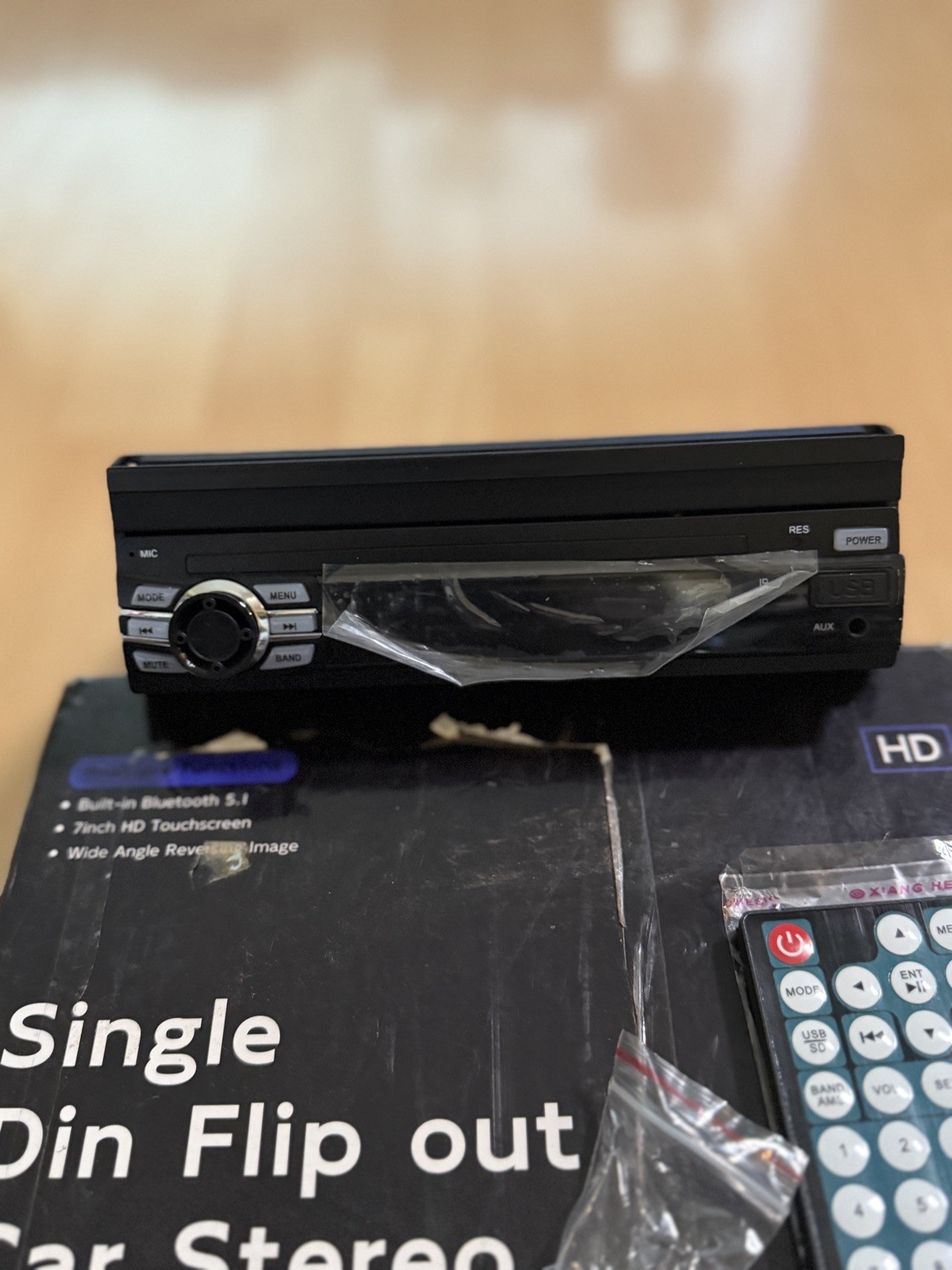 Naifay Single Din Car Stereo with Dash Cam & Backup Camera, 7INCH