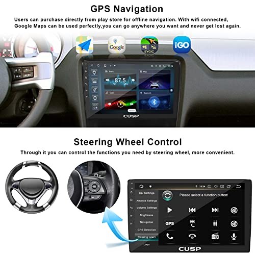 10.1 Inch Android Double Din Car 10.1 Inch 2G+32G+Car Play and Android Auto