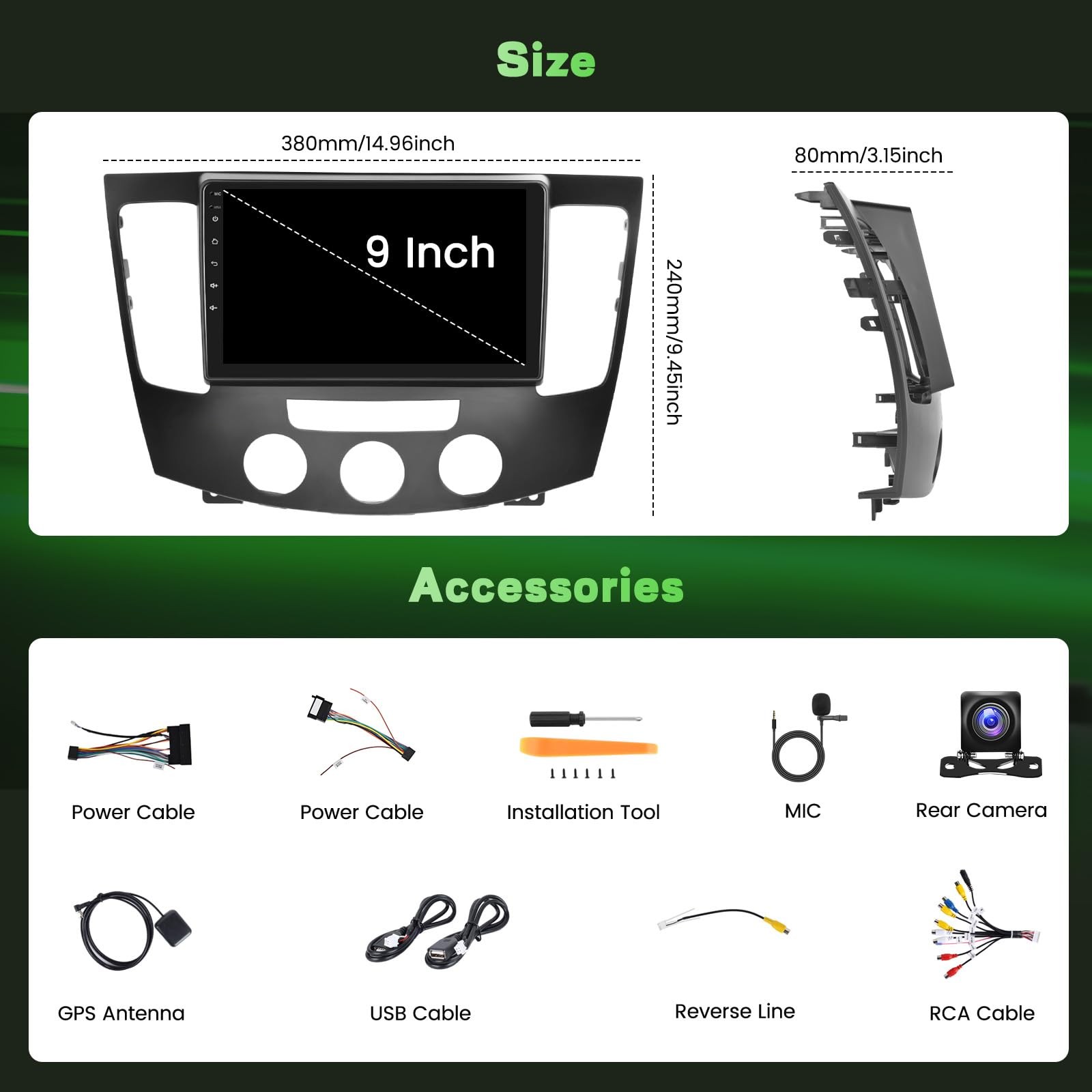 2+64GB Android 15 Car Radio for Hyundai Sonata 2009-2010 Wireless Carplay And…