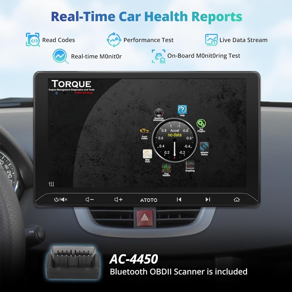 ATOTO A6 PF 7″ Double 2DIN Android Car Stereo Wireless CarPlay & Android Auto,BT