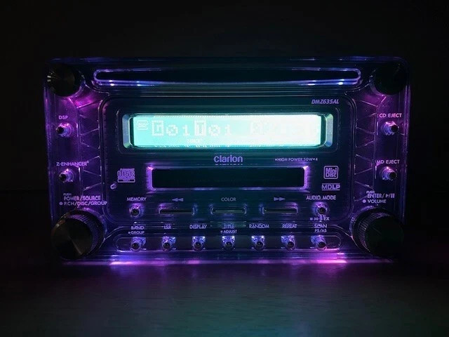 Clarion ADDZEST DMZ635 2DIN CD MD Car Audio Player JDM Tested