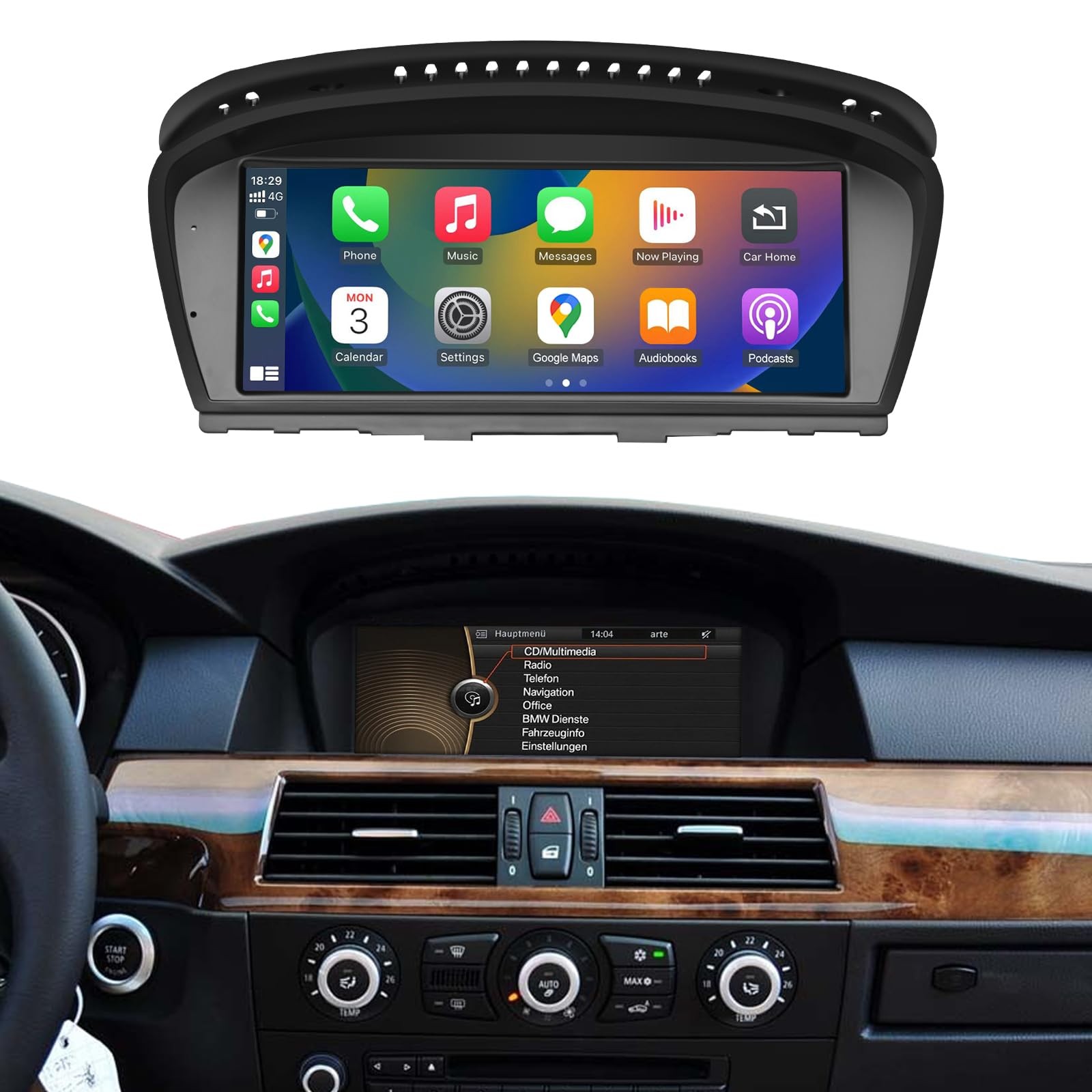 NINETOM 2026 Upgraded 8.8-Inch Wireless CarPlay & Android Auto Touchscreen…