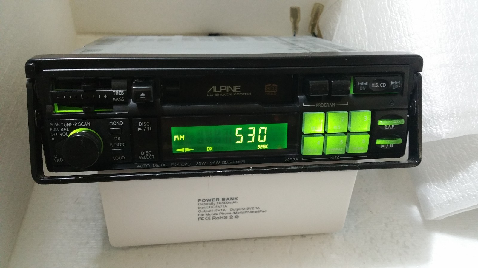Vintage Alpine Head Unit Car Radio Cassette Player Tape Old School BMW E30 E36