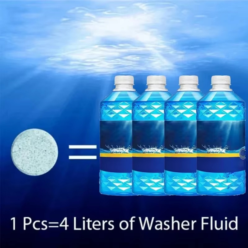 Car Windshield Washer Tablets Effervescent Glass Cleaner Fluid 10-200PCS Pack
