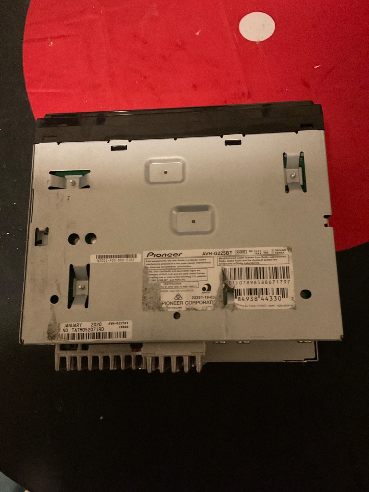 Pioneer AVH-G225BT 6.2″ Touchscreen Bluetooth Receiver CD DVD FOR PARTS OR REPAI