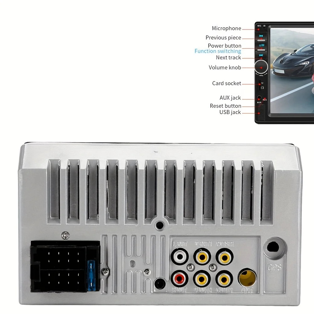7″ Car Stereo Radio 2 DIN Carplay MP5 Player Bluetooth USB Touch Screen +CAM^