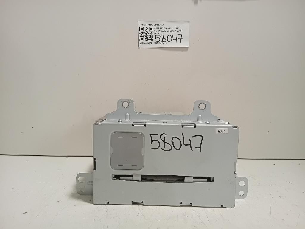 OPEL Mokka 1st Gen Autoradio 94551140 A17DTS Diesel Car Radio